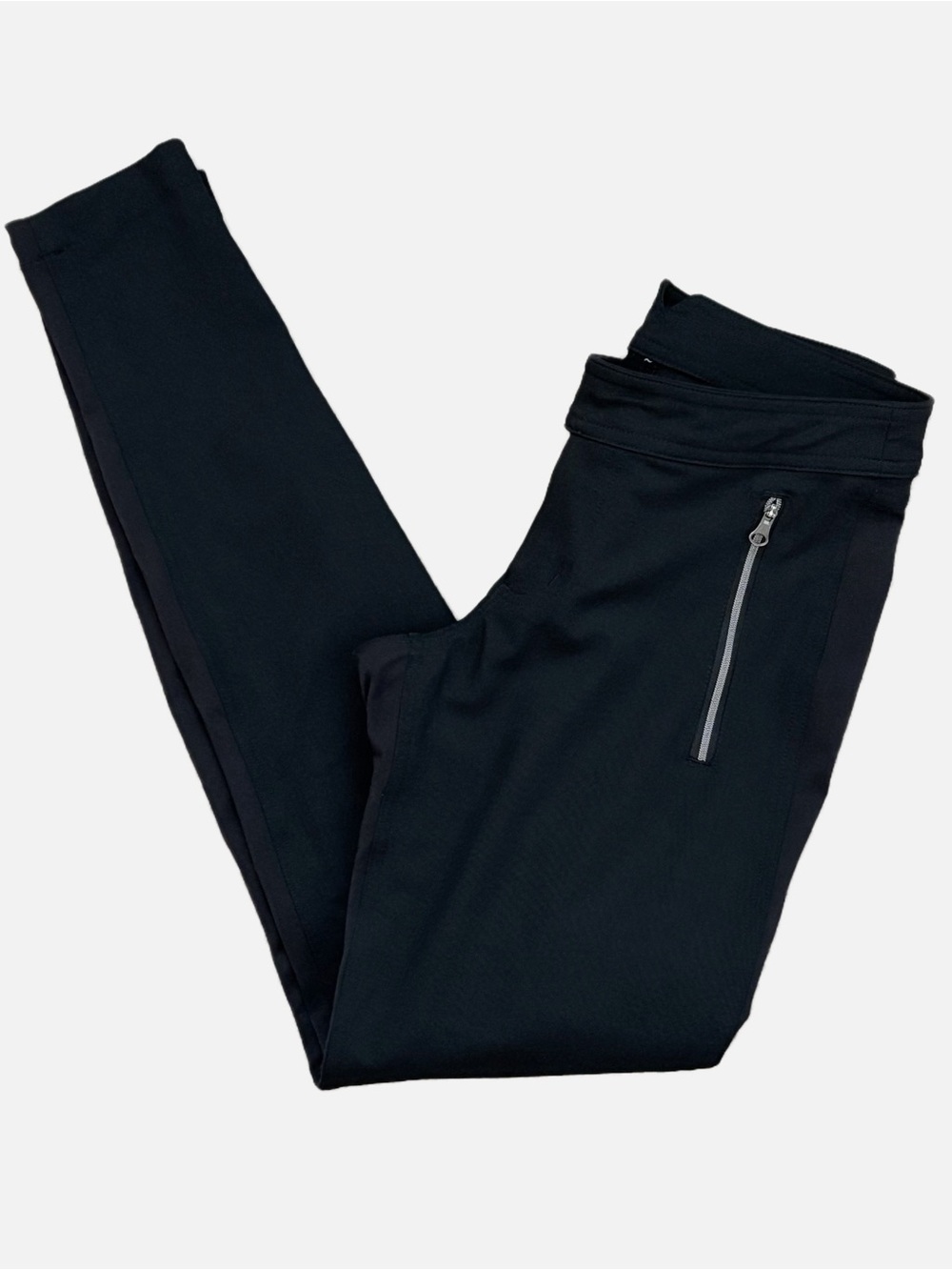 Lululemon Better Together Zip Front Black Pants Zip Pockets Reflective Women’s 4 - Picture 8 of 13